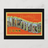 Greetings uit Hartford Connecticut Briefkaart (Voorkant)