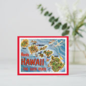 Greetings uit Hawaï uit de VS Briefkaart (Staand voorkant)