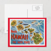 Greetings uit Hawaï uit de VS Briefkaart (Voorkant / Achterkant)