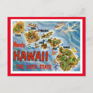 Greetings uit Hawaï uit de VS Briefkaart