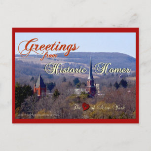Greetings uit het Briefkaart van de Homer van de H
