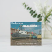 Greetings uit het nationaal park Alma NB en Fundy Briefkaart (Staand voorkant)