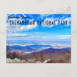 Greetings uit het natuurpark Shenandoah Briefkaart