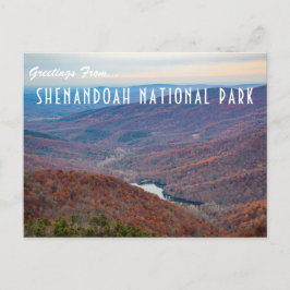 Greetings uit het natuurpark Shenandoah Briefkaart