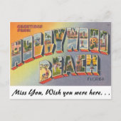 Greetings uit Hollywood Beach, Florida Briefkaart (Voorkant)