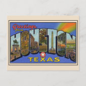 Greetings uit Houston, Texas 1936 — Grote letter Briefkaart (Voorkant)
