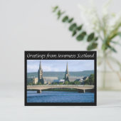 Greetings uit Inverness Scotland Briefkaart (Staand voorkant)