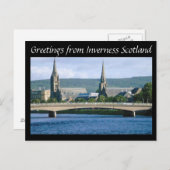 Greetings uit Inverness Scotland Briefkaart (Voorkant / Achterkant)