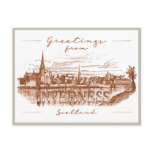 Greetings uit Inverness, Scotland Travel Briefkaar