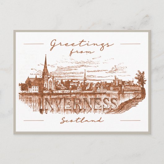 Greetings uit Inverness, Scotland Travel Briefkaar Briefkaart (Voorkant)
