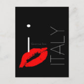 Greetings uit Italië Red Lipstick Love Kiss Briefkaart (Voorkant)