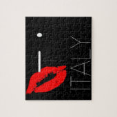 Greetings uit Italië Red Lipstick Love Kiss Legpuzzel (Verticaal)