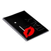 Greetings uit Italië Red Lipstick Love Kiss Notitieboek (Rechterzijde)