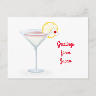 Greetings uit Japan Cocktail Holiday Briefkaart