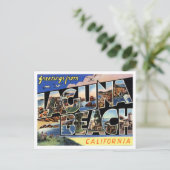 Greetings uit Laguna Beach, California Travel Briefkaart (Staand voorkant)