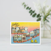 Greetings uit Lake Sunapee, New Hampshire Travel Briefkaart (Staand voorkant)