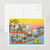 Greetings uit Lake Sunapee, New Hampshire Travel Briefkaart (Voorkant / Achterkant)