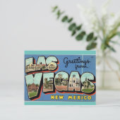 Greetings uit Las Vegas New Mexico Briefkaart (Staand voorkant)