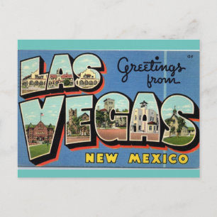 Greetings uit Las Vegas New Mexico Briefkaart