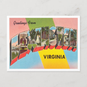 Greetings uit Lexington, Virginia Vintage Travel Briefkaart