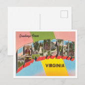 Greetings uit Lexington, Virginia Vintage Travel Briefkaart (Voorkant / Achterkant)