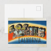 Greetings uit Los Angeles California  Art Briefkaart (Voorkant / Achterkant)