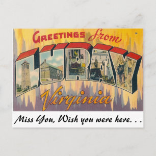Greetings uit Luray, Virginia Briefkaart