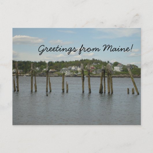 Greetings uit Maine Briefkaart (Voorkant)