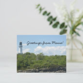 Greetings uit Maine Briefkaart (Staand voorkant)