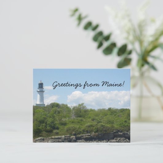 Greetings uit Maine Briefkaart (Staand voorkant)