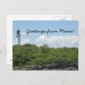 Greetings uit Maine Briefkaart (Voorkant / Achterkant)