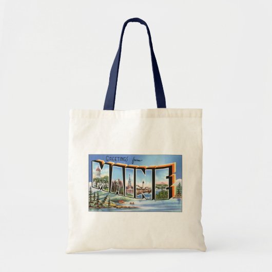 Greetings uit Maine Tote Bag (Voorkant)