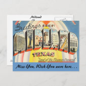 Greetings uit Midland Briefkaart (Voorkant / Achterkant)