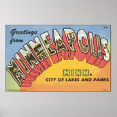 Greetings uit Minneapolis Minn.,  Poster (Voorkant)