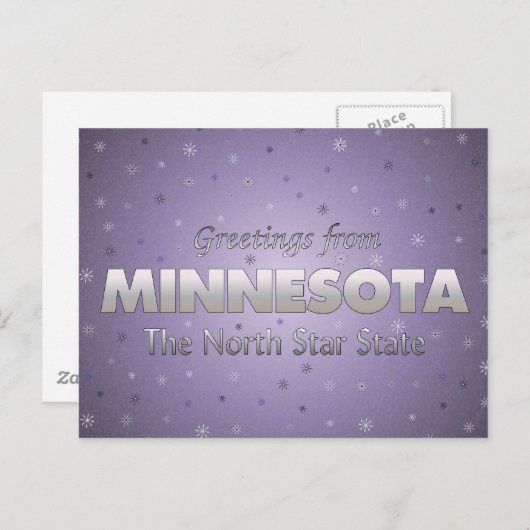 Greetings uit Minnesota Briefkaart (Voorkant / Achterkant)