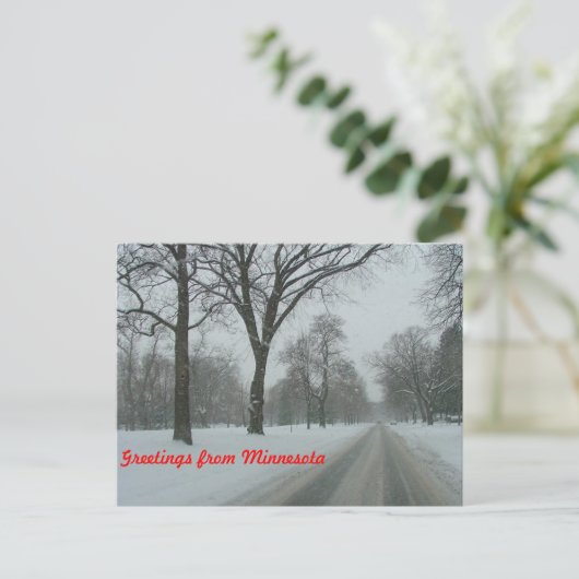 Greetings uit Minnesota Briefkaart (Staand voorkant)