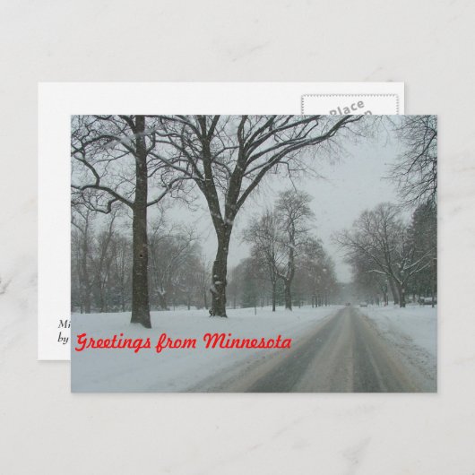 Greetings uit Minnesota Briefkaart (Voorkant / Achterkant)
