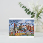 Greetings uit Minnesota Briefkaart (Staand voorkant)