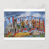 Greetings uit Minnesota Briefkaart (Voorkant)
