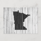 Greetings uit Minnesota Rustic Wooden Briefkaart (Voorkant)