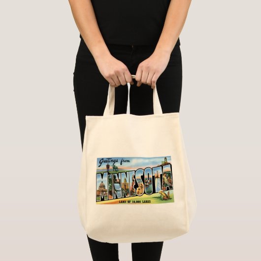 Greetings uit Minnesota Tote Bag (Voorkant (product))