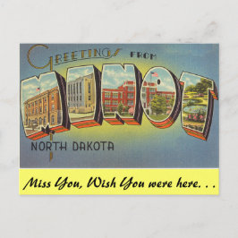 Greetings uit Minot Briefkaart
