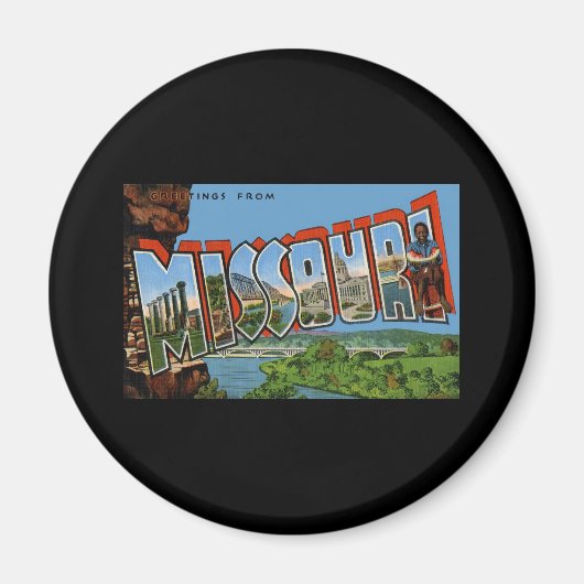 Greetings uit Missouri Magneet (Voorkant)
