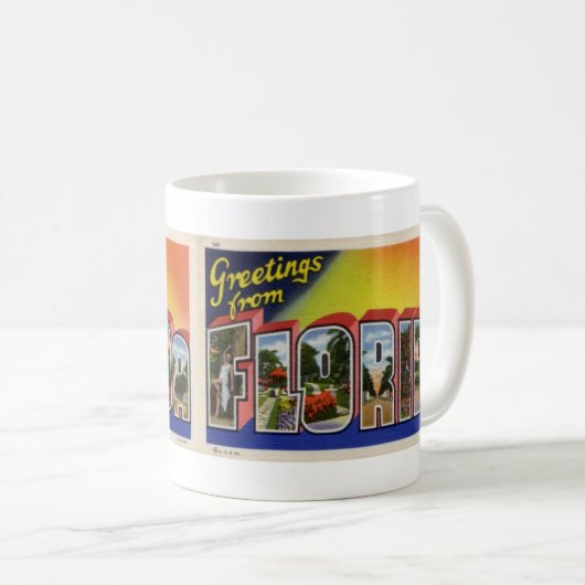 Greetings uit Mok 1 van Florida Coffee (Voorkant rechts)