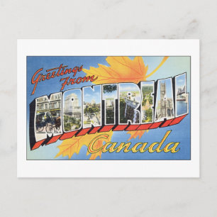 Greetings uit Montreal, Canada Briefkaart