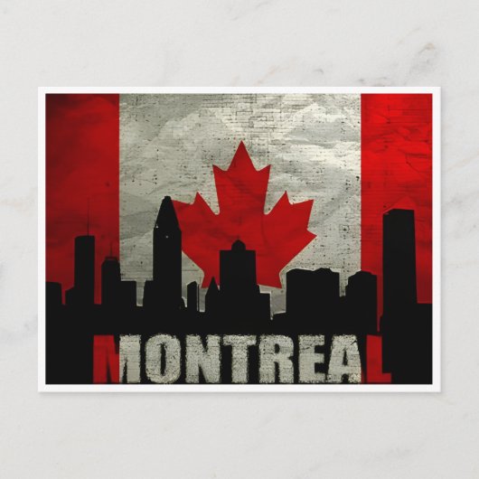 Greetings uit Montreal, Canada Vintage Travel Briefkaart (Voorkant)