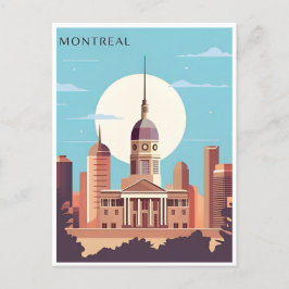 Greetings uit Montreal, Canada Vintage Travel Briefkaart