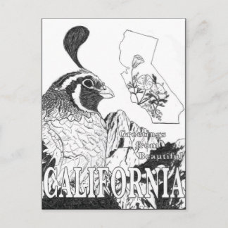 Greetings uit Mooie Californië Briefkaart