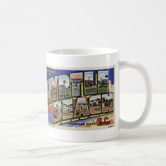 Greetings uit Myrtle Beach  Briefkaart Mok (Rechts)