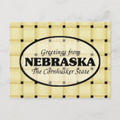 Greetings uit Nebraska Briefkaart (Voorkant)
